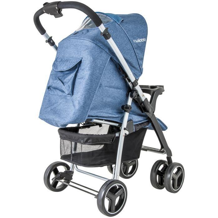 Carrinho de Bebê Travel System Kiddo + Zap Nest Melange Azul